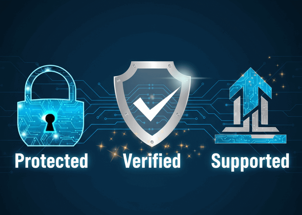 Protected, Verified, Supported—Always